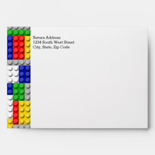 Building Blocks Primary Colour Boy's Envelope