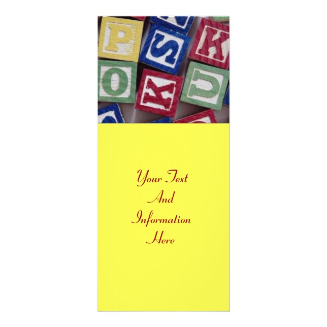 Building Blocks Rack Card (Front)