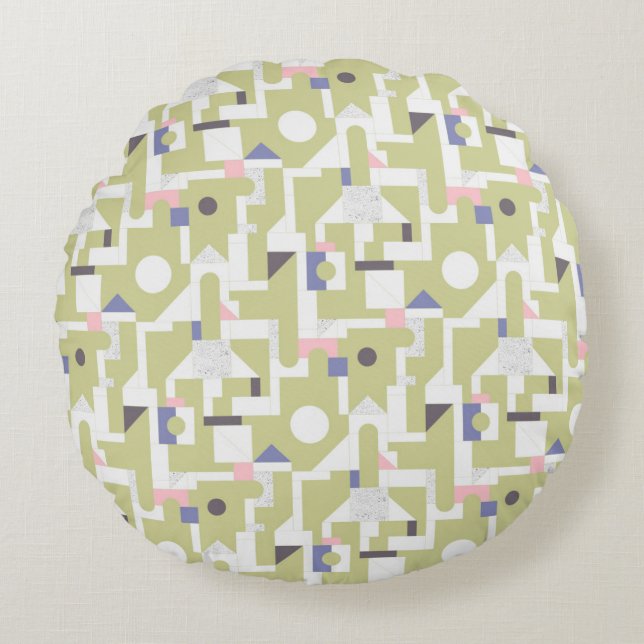 Building Blocks Round Cushion (Front)