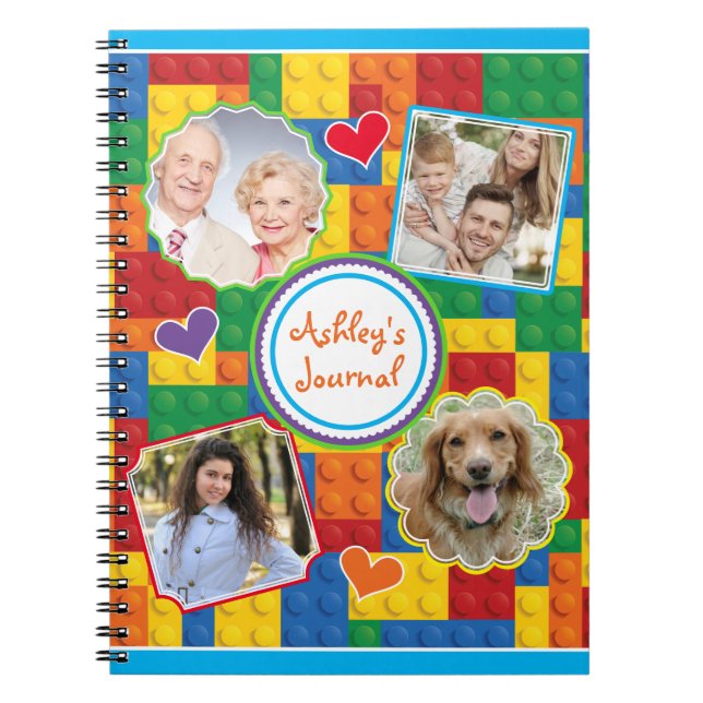 Building Blocks Scrapbook Family Photo Journal (Front)