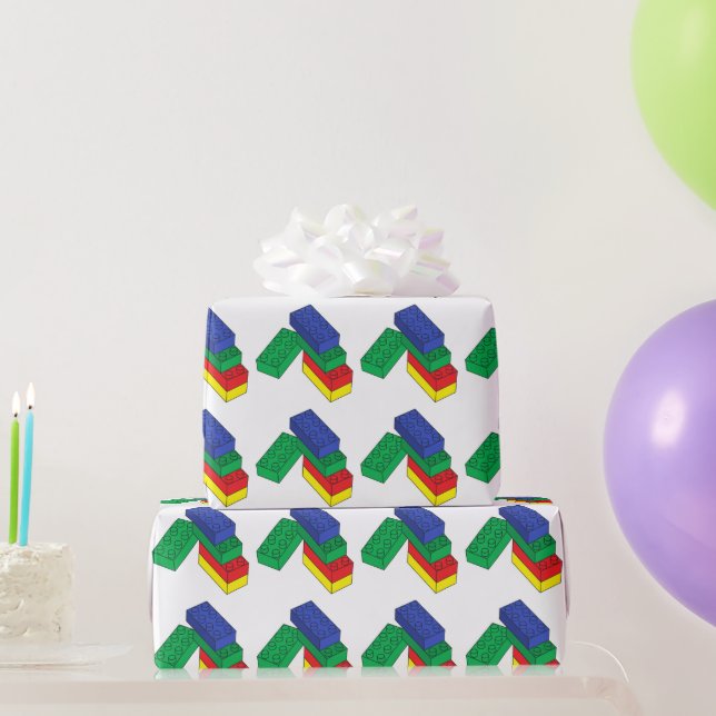 Building Blocks Wrapping Paper (Party Gifts)