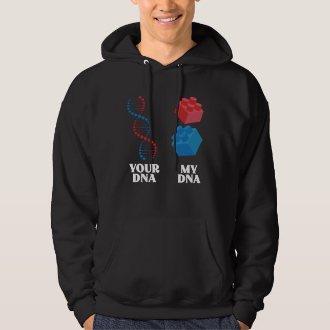Building Bock My DNA Master Builder Toy Bricks Hoodie (Front)