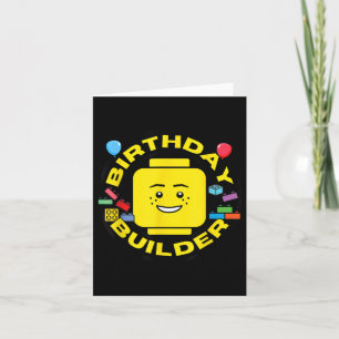 Building Bricks Birthday Builder Blocks Figure  Card