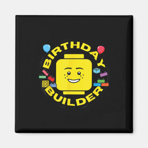 Building Bricks Birthday Builder Blocks Figure Magnet