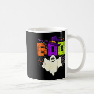 Building Bricks Boo Halloween Ghost Witch Group Bo Coffee Mug