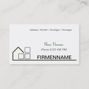 building business card