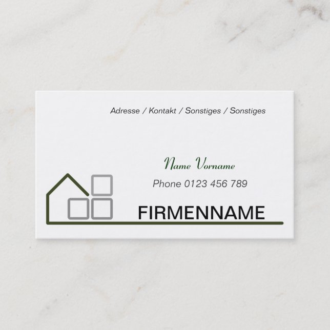 building business card (Front)