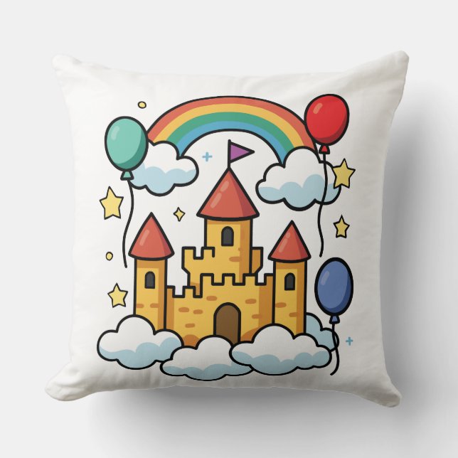 Building Castles in the Sky Cushion (Front)
