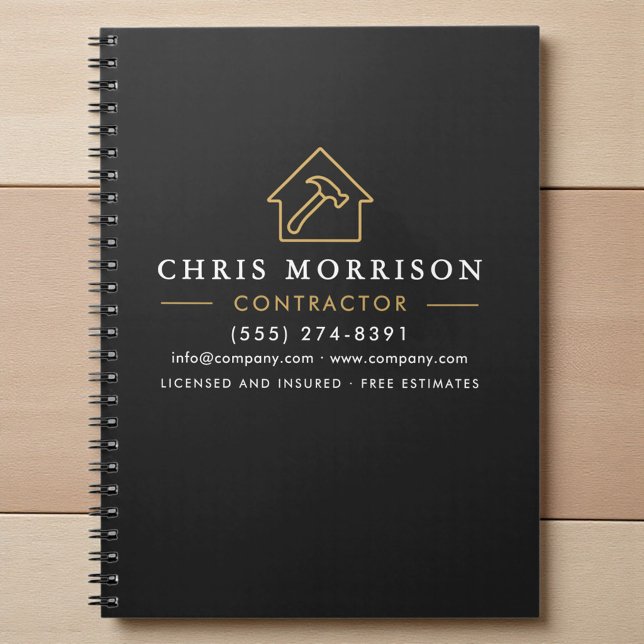 Building Construction Black Gold Notebook (Creator Uploaded)