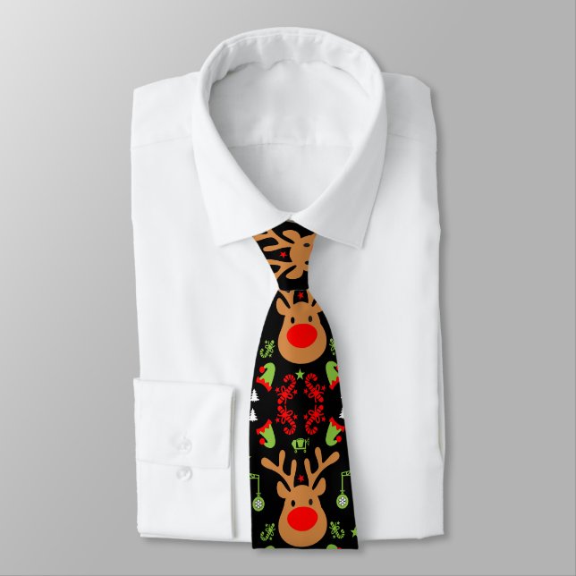 Building Construction Christmas Tie (Tied)