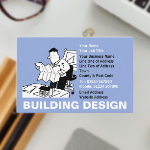 Building Design Cartoon Business Card