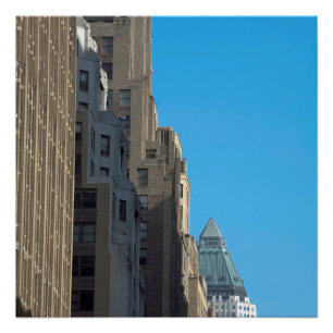 Building facades Manhattan New York City USA Poster