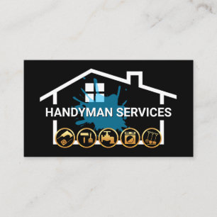 Building Frame Handyman Tools Business Card