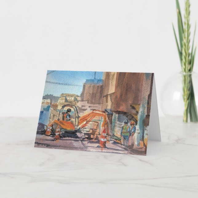 Building Good Things | Construction on Crouse Ave. Card (Front)