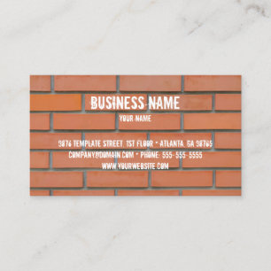 Building Industry Business Card Template