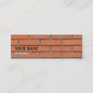 Building Industry Skinny Business Card Template