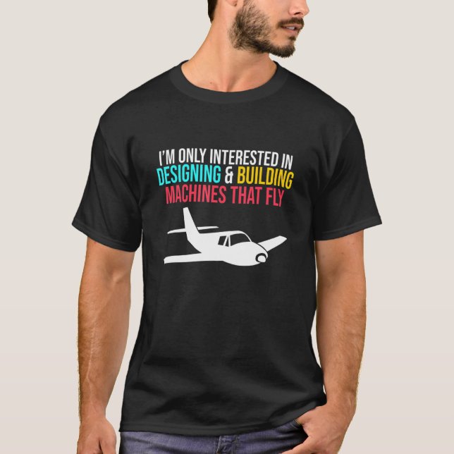 Building Machines Aerospace Engineer Engineering G T-Shirt (Front)