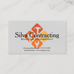 Building Management Handyman Repair Tools Business Card