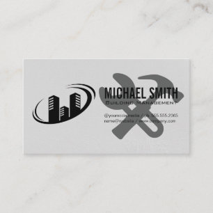 Building Management Handyman Tools Business Card