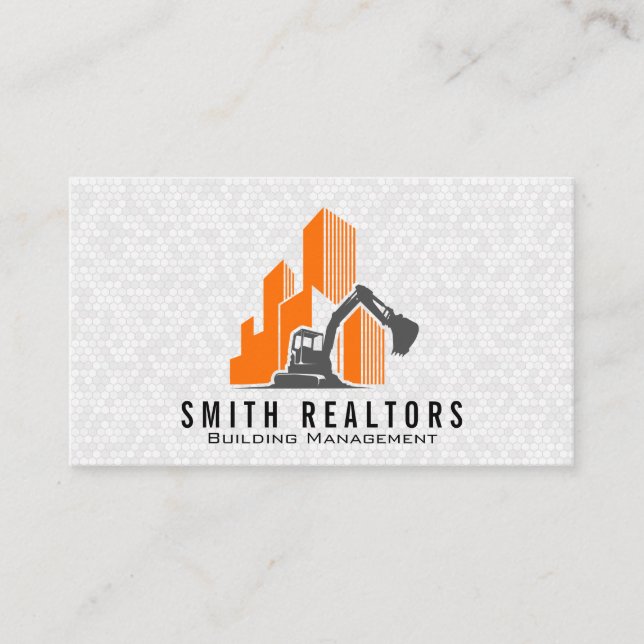 Building Management | Real Estate | Construction Business Card (Front)