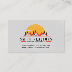 Building Management Real Estate Homes Business Card