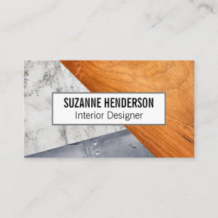 Building Material Marble Wood Metal Business Card