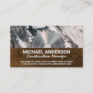 Building Material   Saw Business Card