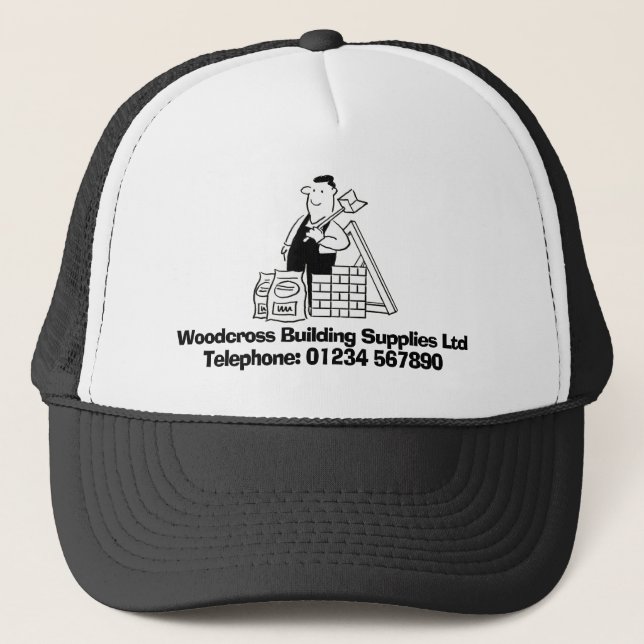 Building Materials & Building Supplies. Trucker Hat (Front)