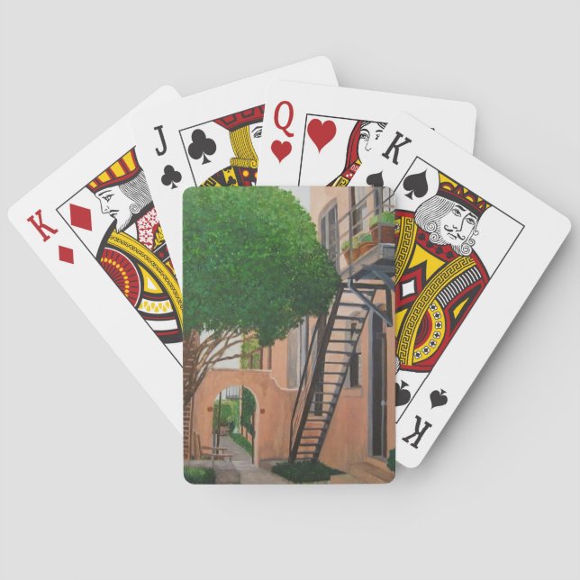 building near Tony's Pasta in Chattanooga Tn. Playing Cards (Back)