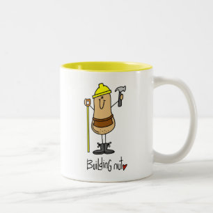 Building Nut T-shirts and Gifts Two-Tone Coffee Mug