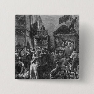 Building of Avenue de l'Opera 15 Cm Square Badge