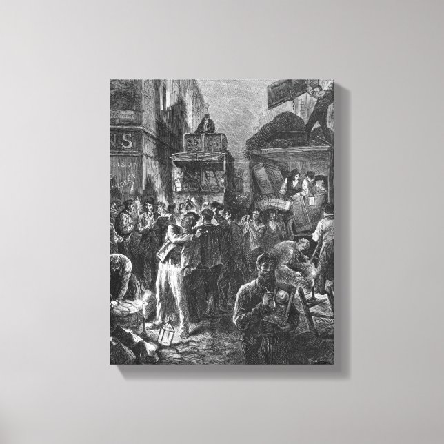 Building of Avenue de l'Opera Canvas Print (Front)