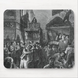 Building of Avenue de l'Opera Mouse Mat