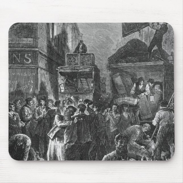 Building of Avenue de l'Opera Mouse Mat (Front)