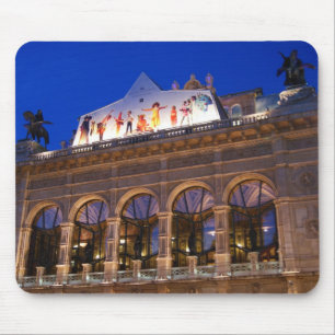 Building of Opera in Vienna city in Austria Mouse Mat