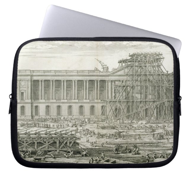Building of the Main Entrance of the Louvre, Paris Laptop Sleeve (Front)
