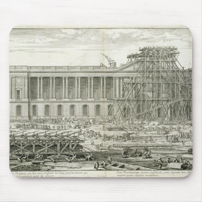 Building of the Main Entrance of the Louvre, Paris Mouse Mat (Front)