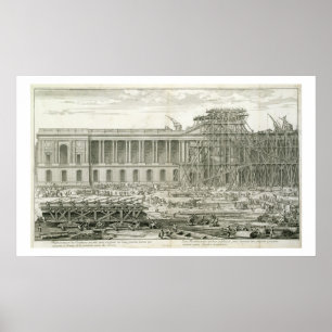 Building of the Main Entrance of the Louvre, Paris Poster