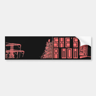 Building on Fire/Synth Bumper Sticker