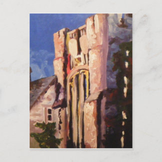 building painting postcard