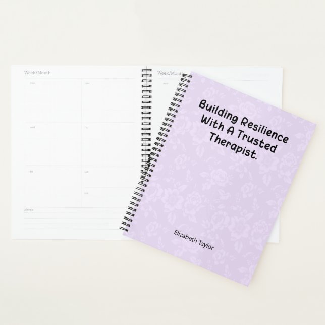 Building Resilience with a Trusted Therapist Planner (Display)