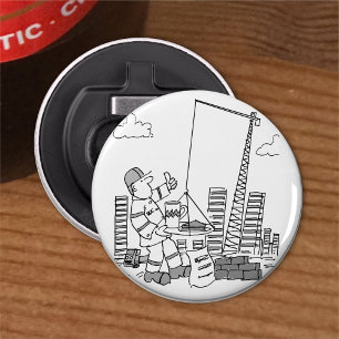 Building Site Overhead Crane Operator Bottle Opener