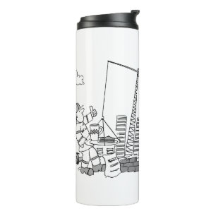 Building Site Overhead Crane Operator Thermal Tumbler