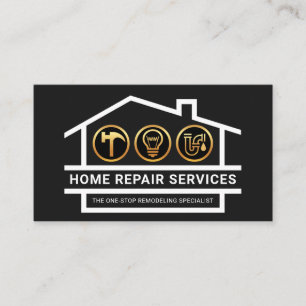 Building Structure Handyman Tools Business Card