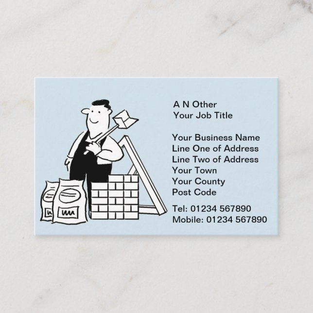 Building Supplies Business Card (Front)