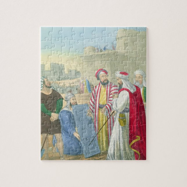 Building the City and the Tower of Babel, from a b Jigsaw Puzzle (Vertical)