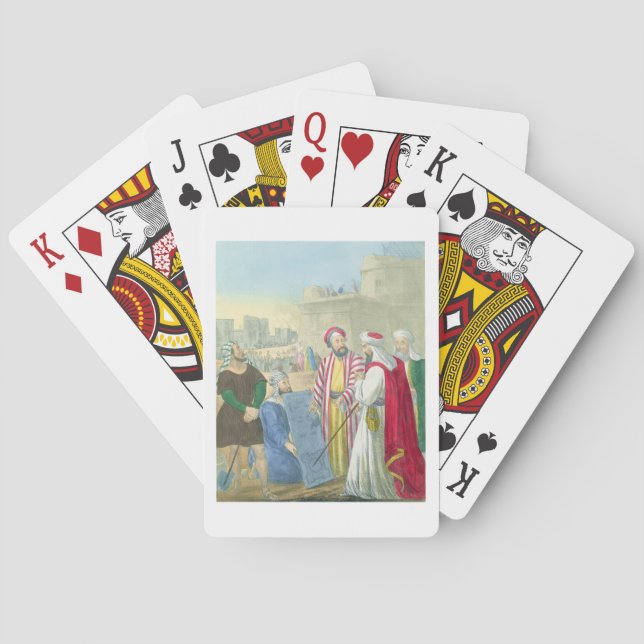 Building the City and the Tower of Babel, from a b Playing Cards (Back)