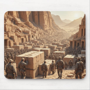 Building the Pyramids Mouse Mat