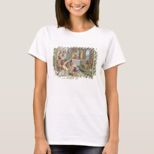 Building The Temple of Solomon, illustration from T-Shirt