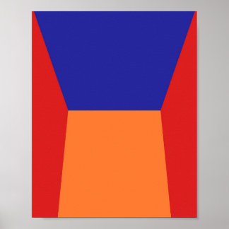 Building View Perspective Vibrant Poster